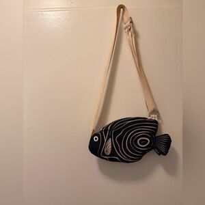 Vira Emperor Angelfish Bag – Navy Blue Handmade Crossbody / Fanny Pack